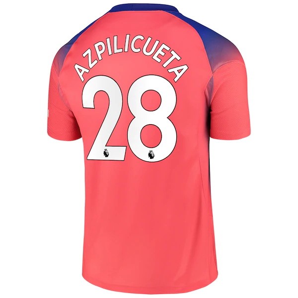 Trikot Chelsea NO.28 Azpilicueta Ausweich 2020-21 Orange Fussballtrikots Günstig